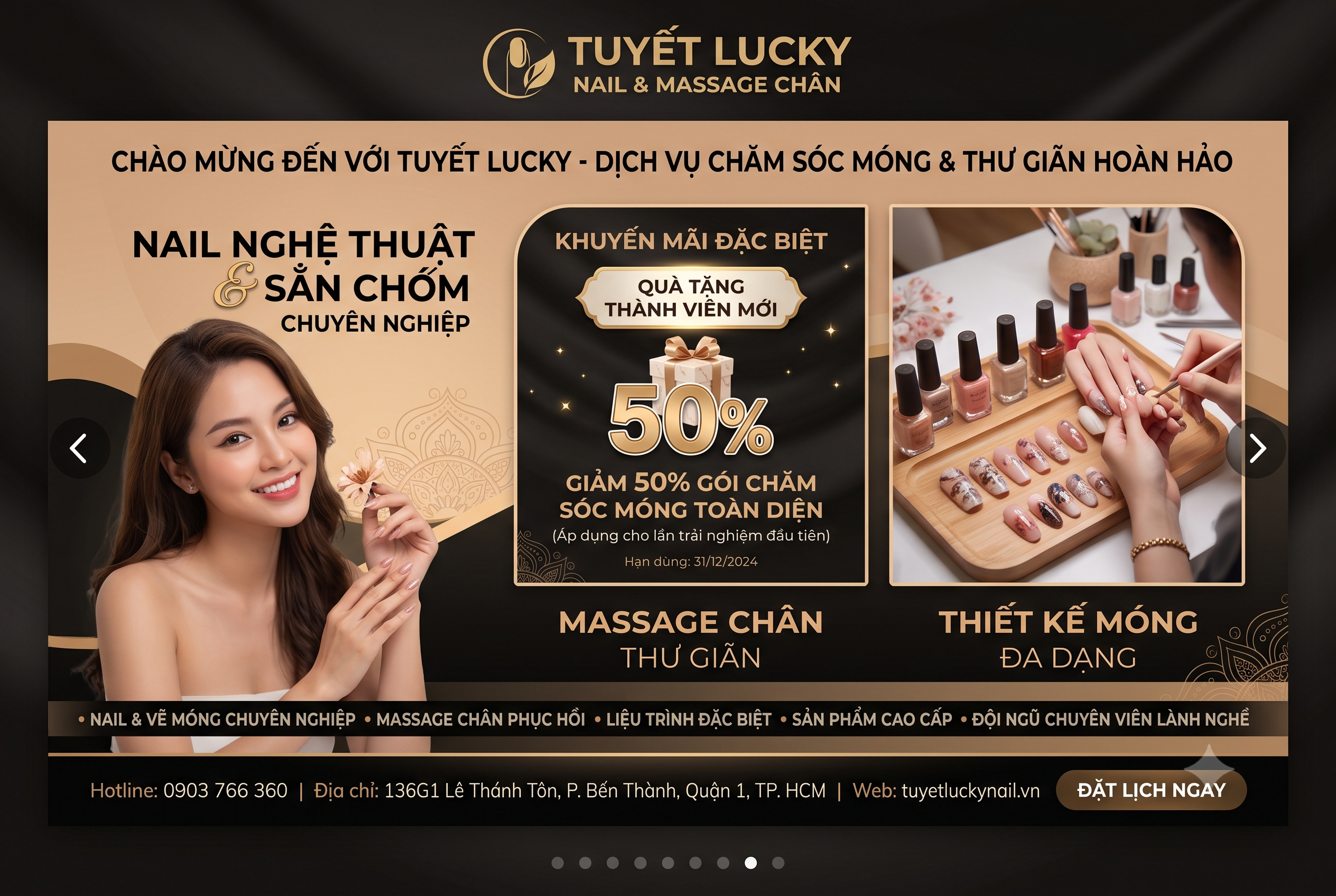 bằng cách di chuyển một vật chỉ thị